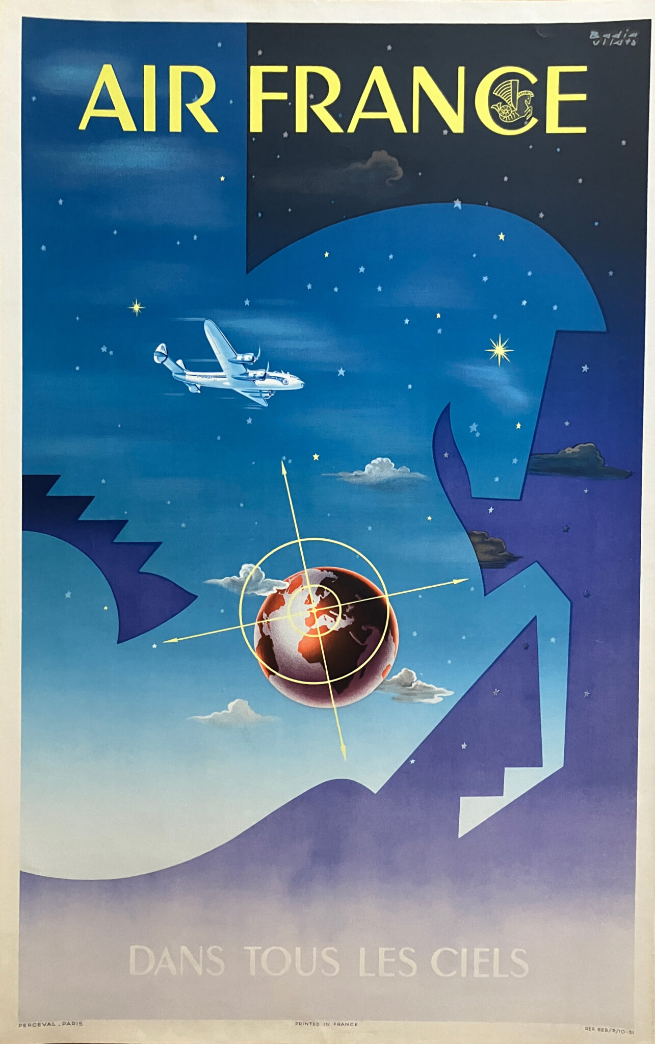 Air France poster Badia Vilato