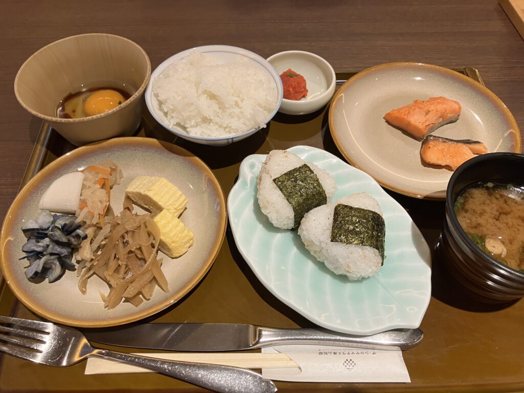 朝食バイキングの食材