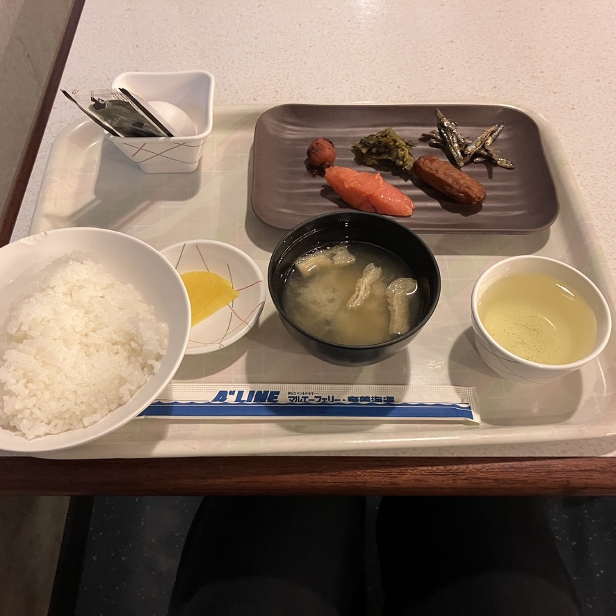 朝定食（明太子）700円