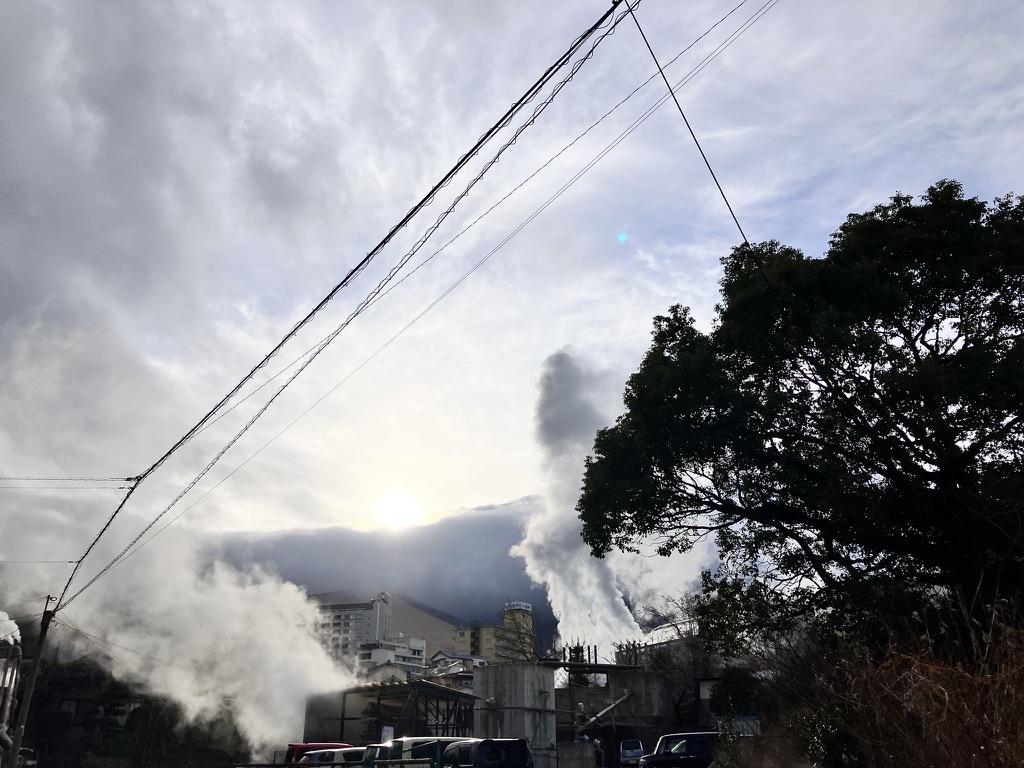 鉄輪温泉の風景