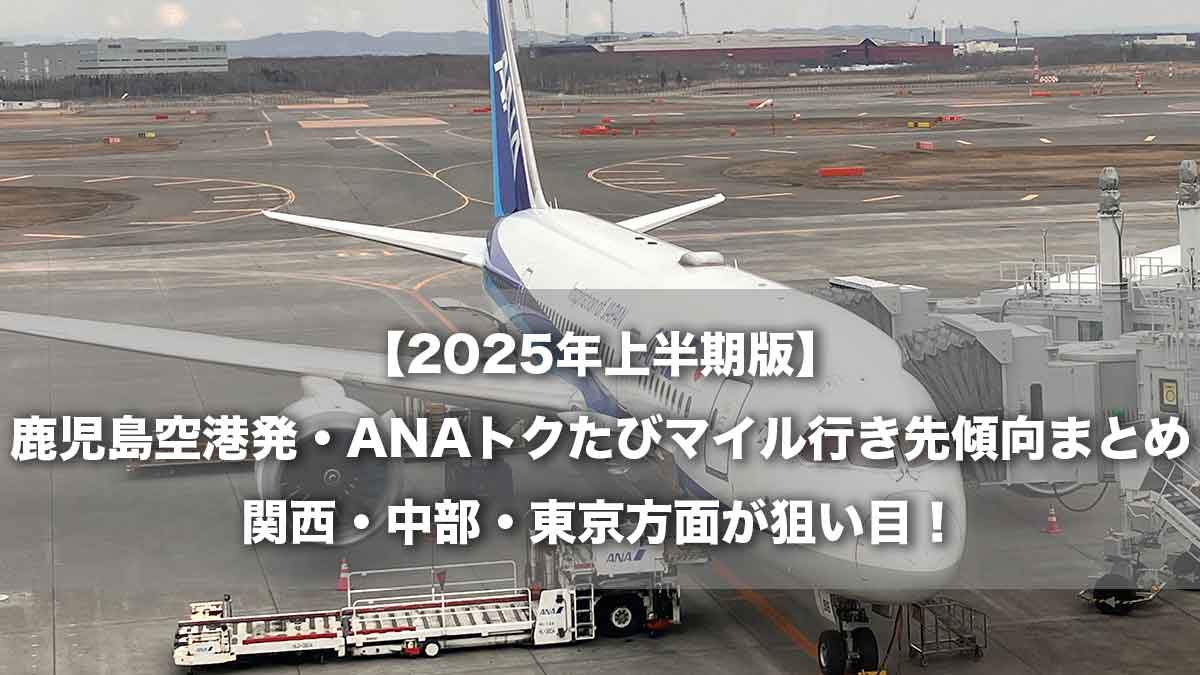 【2025年上半期版】鹿児島空港発・ANAトクたびマイル行き先傾向まとめ｜関西・中部・東京方面が狙い目！-新千歳空港に駐機するANA787