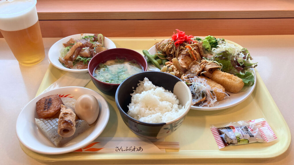 夕食バイキングのメニュー