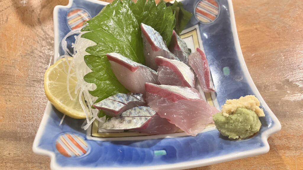関サバのお造り