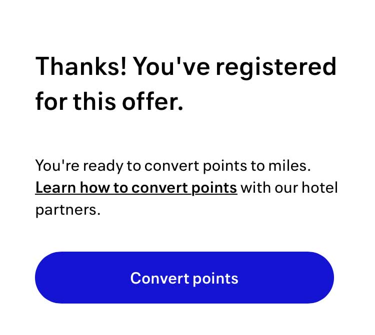 UNITED航空ボーナスマイルキャンペーン登録サイト画面